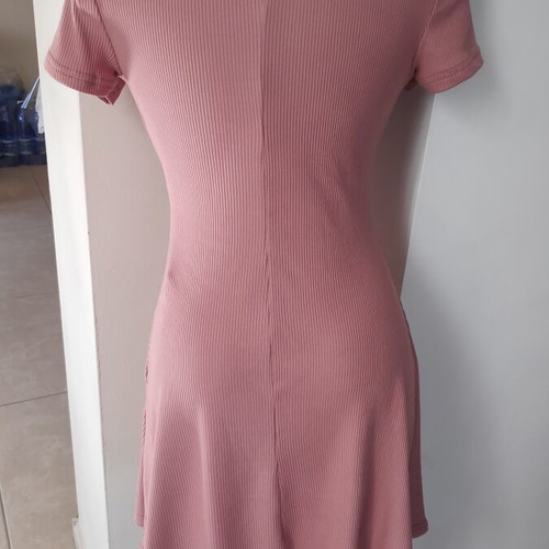 Sleeveless summer dress pink size S new