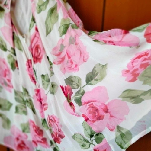 René Derhy dress like new, multicolor, muslin fabric, size L-XL
