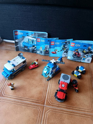 Lego комплект употребяван с камион, хеликоптер и мотор