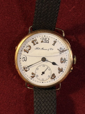 H. Moser & Cie ρολόι χειρός από χρυσό 14Κ, vintage 1915-1920