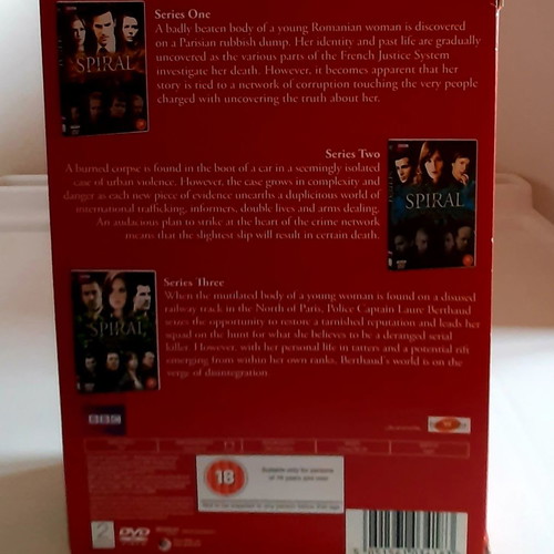 Spiral Engrenages DVD used, crime series with English subtitles