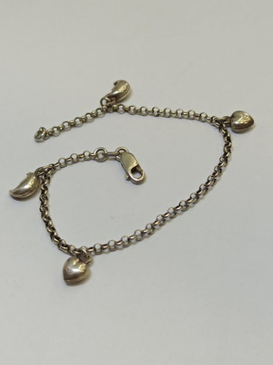 Ασημένιο βραχιόλι 925 μεταχειρισμένο, μήκος 19cm