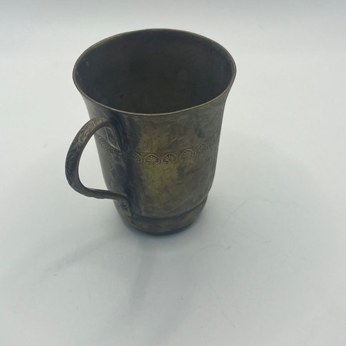 Bronze decorative cup used, height 7cm
