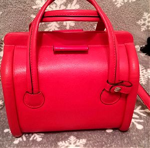 Axel γυναικεία τσάντα τυπου doctor bag κόκκινη με λουρακι