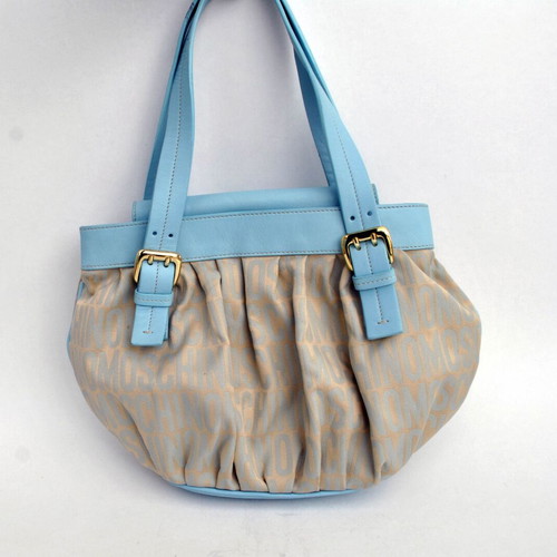 Moschino shoulder bag baby blue and beige like new