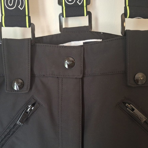 Ski pants M/38/10 black with removable suspenders like new