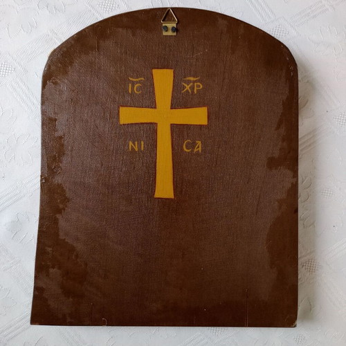 Saint Irene Handmade Icon on Genuine Wood Like New