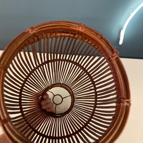 Handmade bamboo ceiling light new, height 50 x width 20 cm