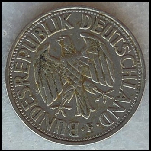 1 Deutsche Mark coin 1960
