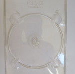 Plastic DVD support case transparent