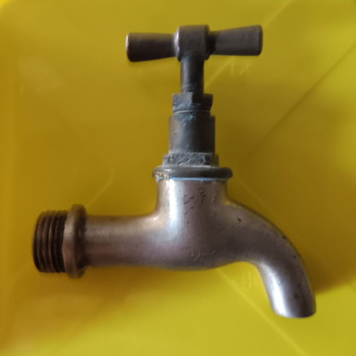 Collectible brass water taps used, set of 5 pieces