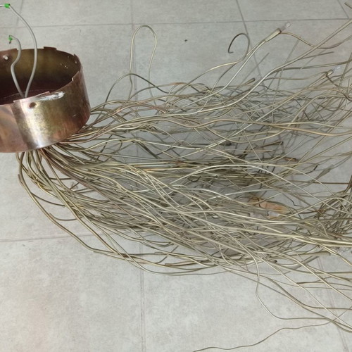 Ceiling light used handmade with metal branches and LED