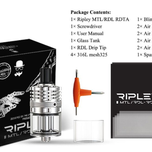 Ambition Mods Ripley MTL RDL RDTA black 3.2ml like new
