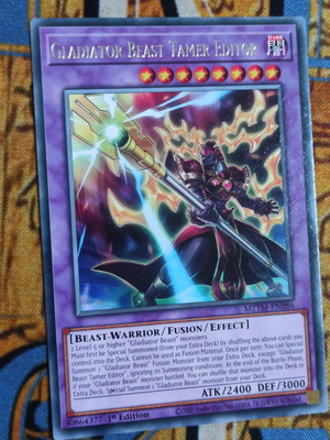 Gladiator Beast Tamer Editor fusion monster card like new