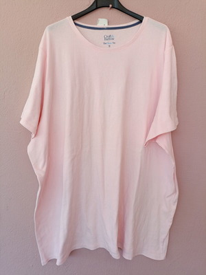 Croft Barrow oversized women's short-sleeve T-shirt light pink