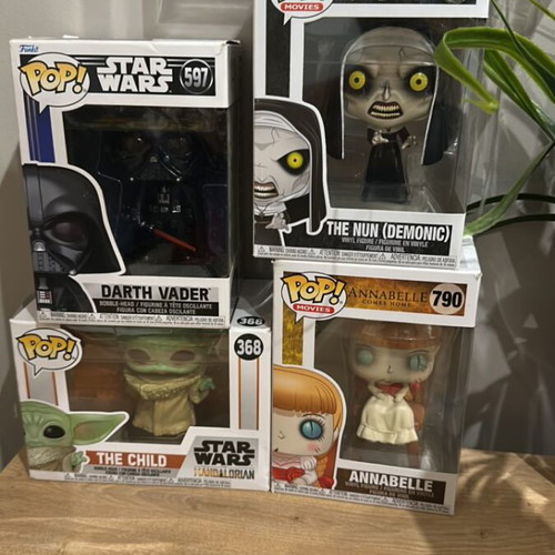 Funko Pop new Star Wars Darth Vader, Baby Yoda, Annabelle, The Nun