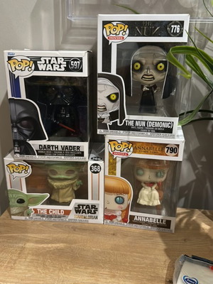 Funko Pop new Star Wars Darth Vader, Baby Yoda, Annabelle, The Nun