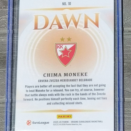 Chima Moneke Dawn 2025-26 Panini Euroleague Origins card new
