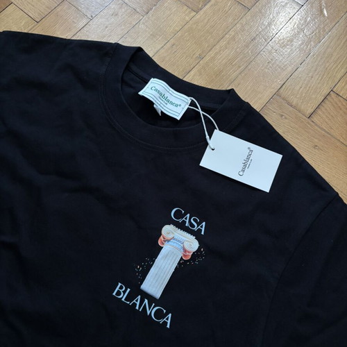 Casablanca Paris La Colonne black graphic T-shirt