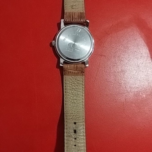 Auriol men's watch used with brown leather strap