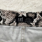 Zara φούστα animal print ασύμμετρη σαν καινούργια, μπεζ καφέ