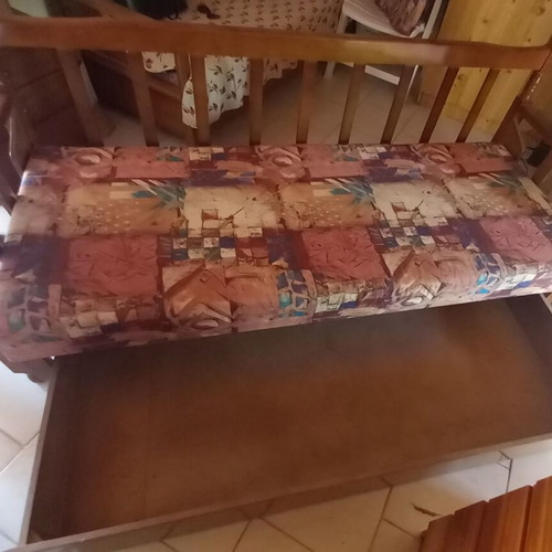 Chest sofa bed like new with storage space