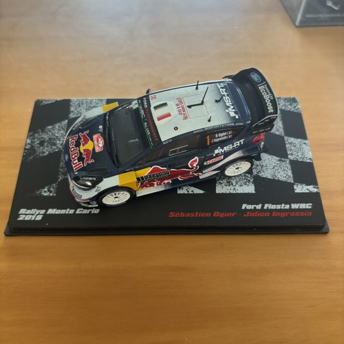 Ford Fiesta WRC Ogier 1/43 model used, missing left mirror