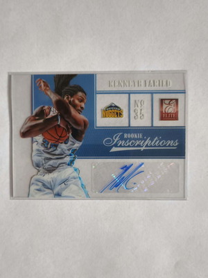 Kenneth Faried Autograph Rookie Card Panathinaikos Used