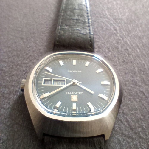 Zenith Surf Automatic men's watch like new, blue and silver
