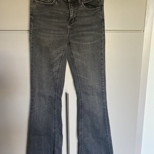 Zara Stretch Flared Jeans XS Like New Black