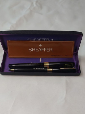 Sheaffer 550 Med Pen and Fountain Pen Set like new