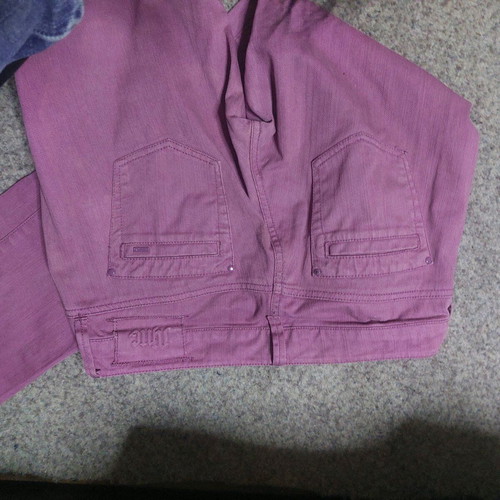 MNG jeans purple and pink pants like new, sizes S and M