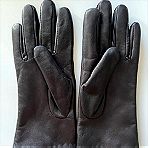  Γάντια γυναικεία δερμάτινα μαύρα