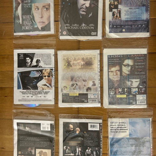 DVD movie collection, 9 old films, non-official editions