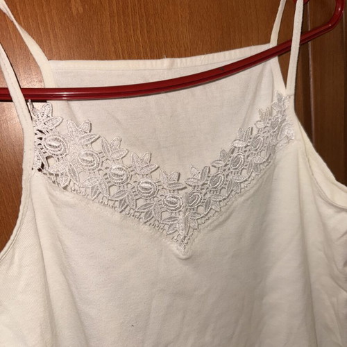 Cotton tank top size L, white