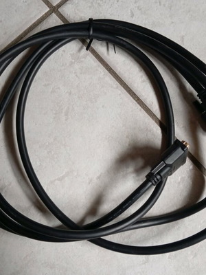 DVI Male to Male Cable 3 Meters Like New, Black