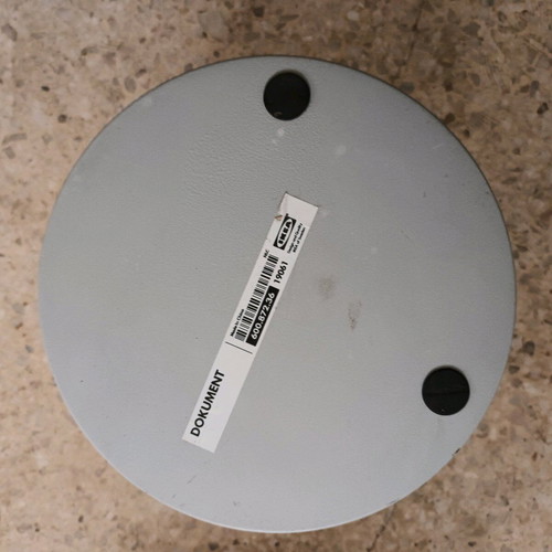 IKEA metal office bin used with defect, 35cm height, 29cm diameter