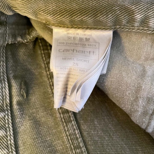 Carhartt WIP Newel Short olive washed, size 28, like new