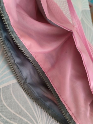 Toiletry bag used with multiple compartments and pockets