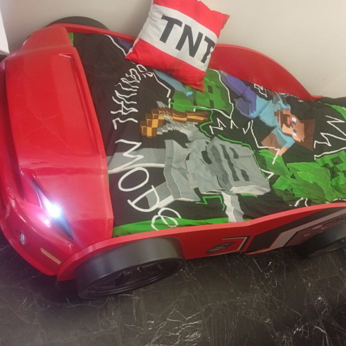 Car bed with remote control, sound and light