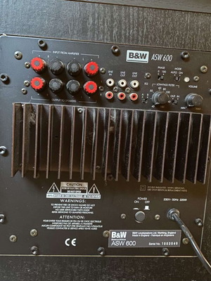 Home Cinema B&W ηχεία με ενισχυτή Yamaha σαν καινούργιο