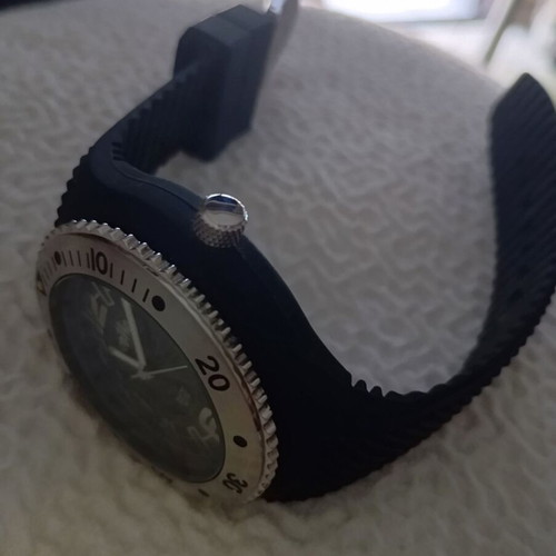 Oxette watch new, black and silver, water resistant
