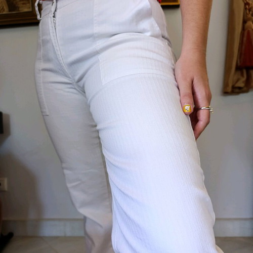 Sisan Vintage Y2K White Cargo Pants Size S Like New