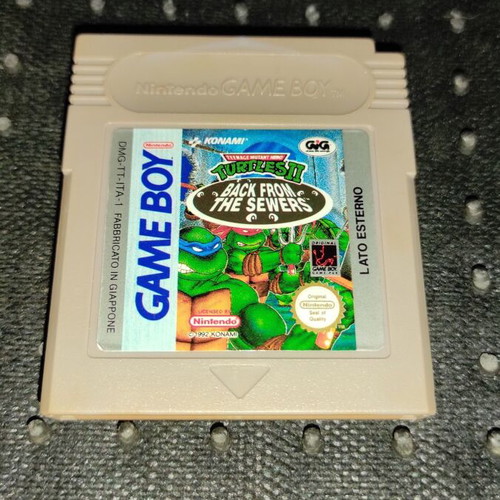 Turtles II Back From The Sewers Game Boy cartridge used