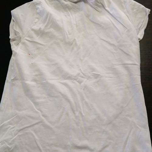 Polo Ralf Lauren t-shirt used, size 12-14 years, white
