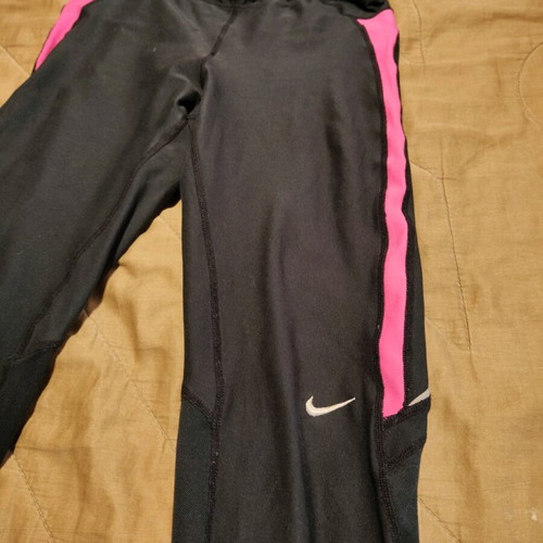 Nike dry fit leggings used, size S, black and pink