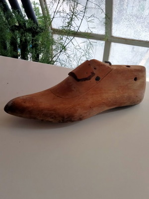 Vintage Wooden Shoelast used, early 20th century, 30cm