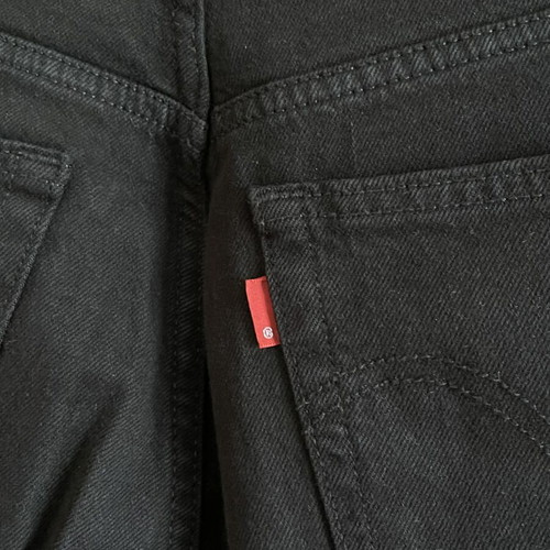 Levi's 501 Original Premium black denim like new, size W25 L26