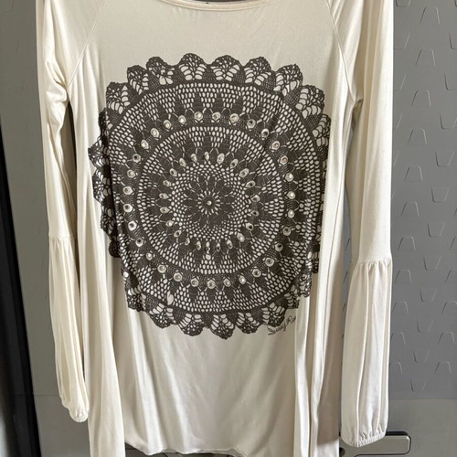 Denny Rose white blouse size large like new
