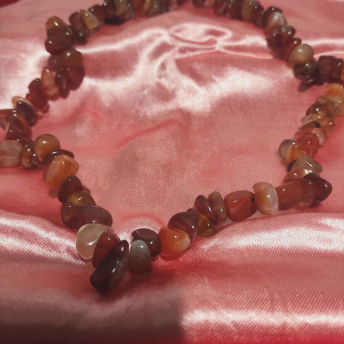Carnelian stone necklace used